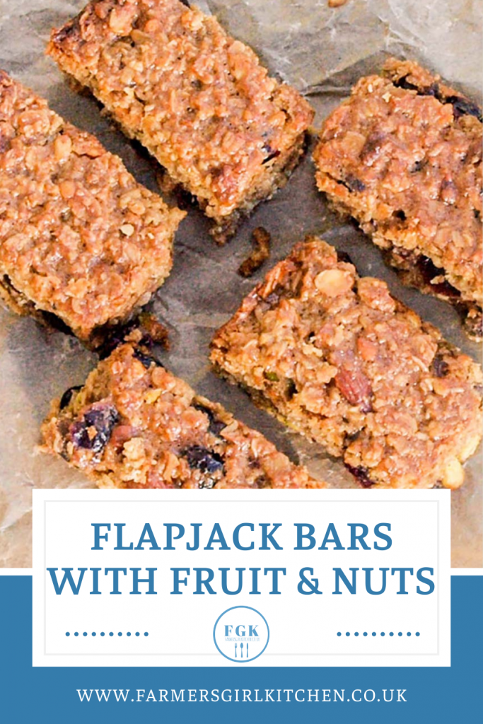 Flapjack Bars with Fruit and Nuts Pin