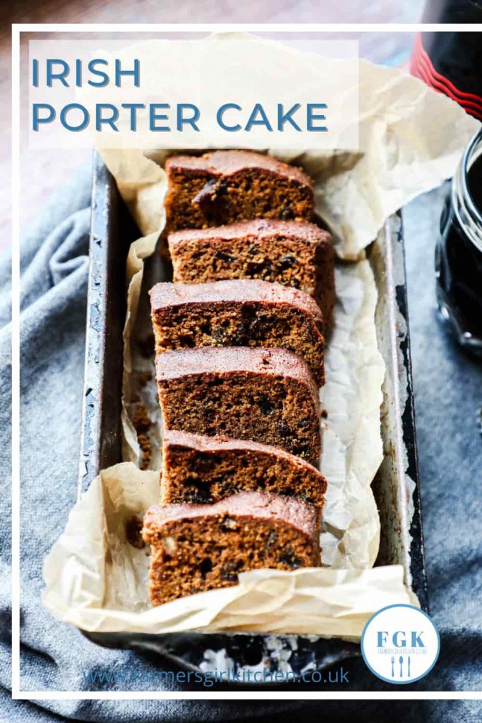 Irish Porter Cake with stout