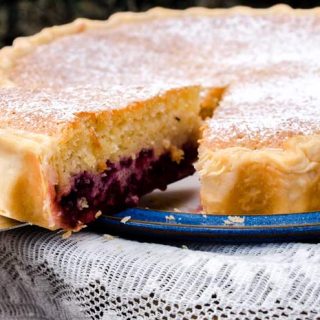 A slice of Bakewell Pudding