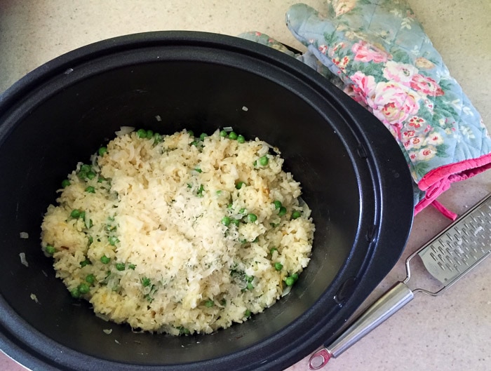 Slow Cooker Risotto May Slow Cooked Challenge Farmersgirl Kitchen