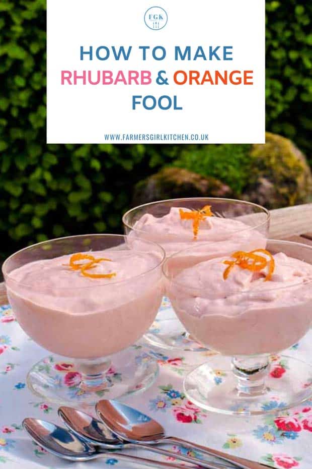 Rhubarb and Orange Fool  Dessert Farmersgirl Kitchen