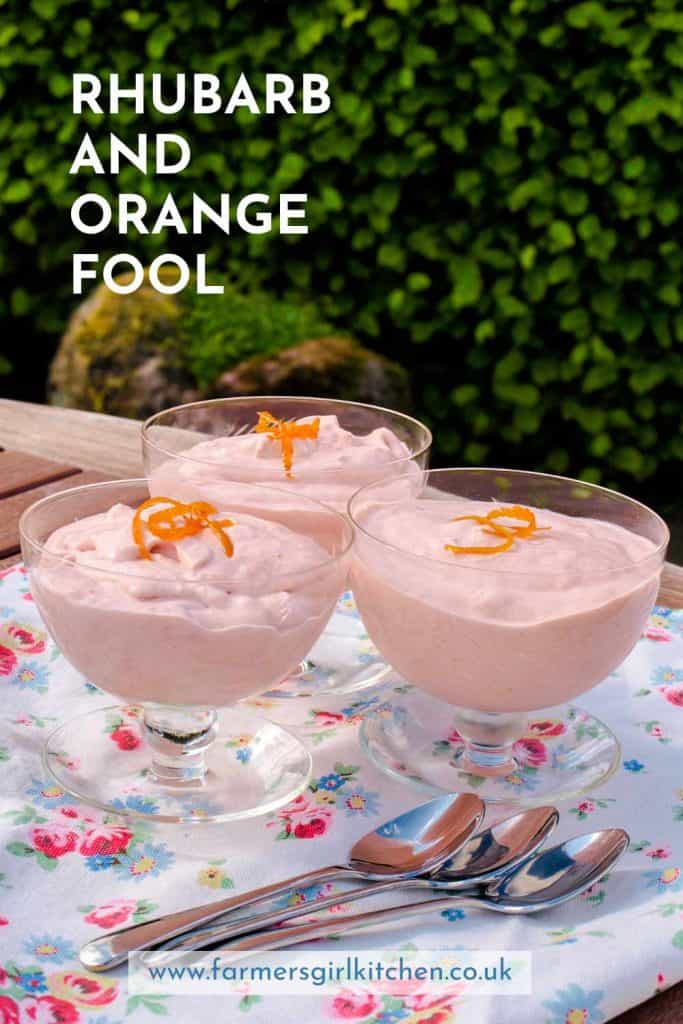Rhubarb and Orange Fool Dessert Farmersgirl Kitchen