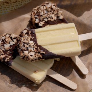 Chocolate Coconut Mango Mousse Ice Lollies, smooth, creamy and cooling