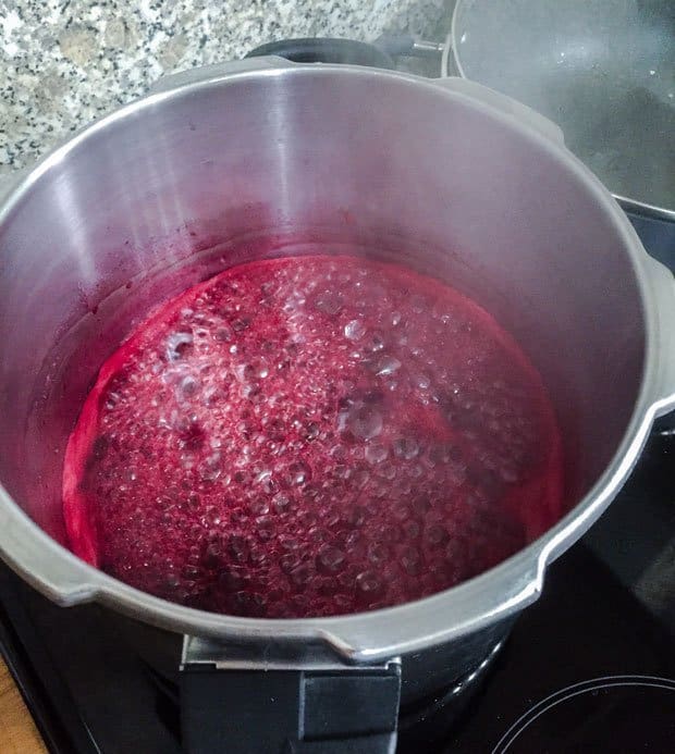 Blackcurrant Jam in the pan