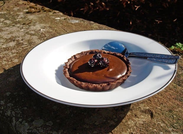 Rich and delicious Double Chocolate Tartlet