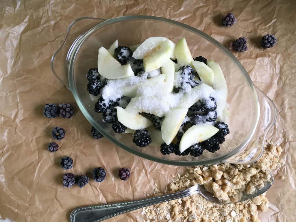 Blackberry and Apple Crumble - perfect comfort food