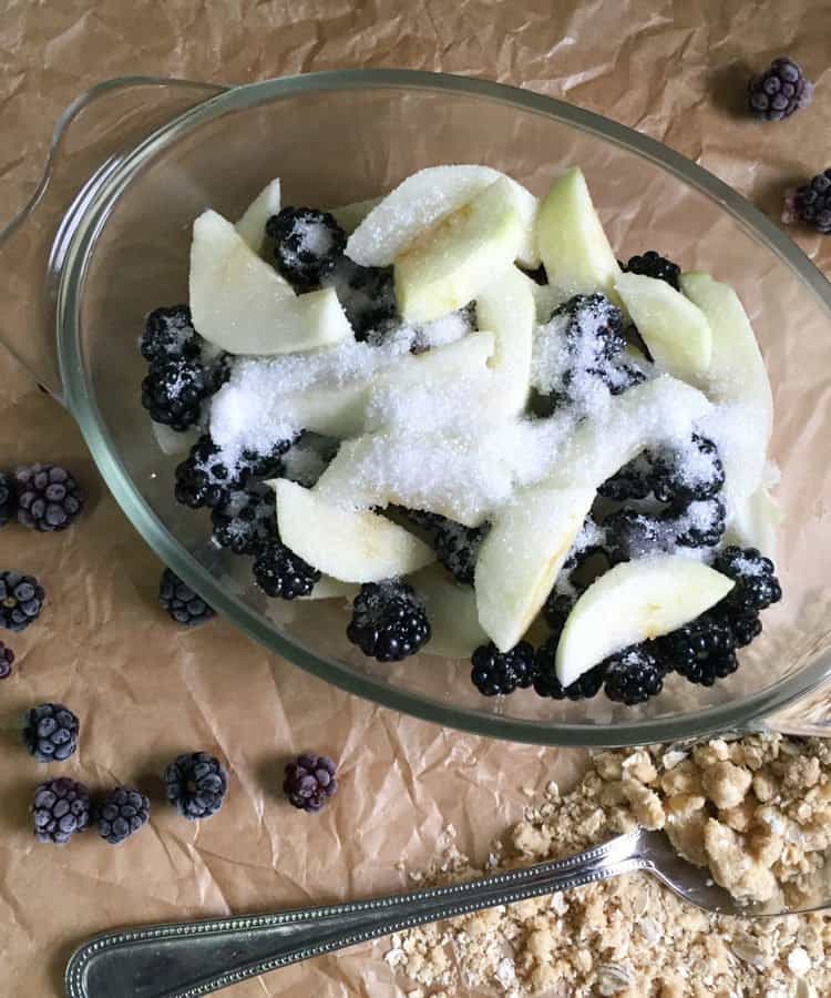 Blackberry and Apple Crumble - perfect comfort food