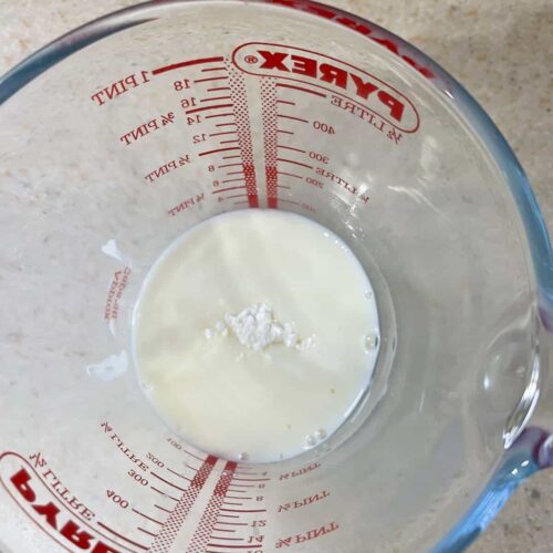 milk with cornflour