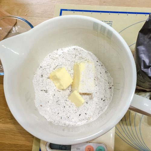 Homemade Wholemeal Crackers ingredients