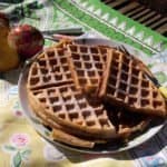 Hot Cross Bun flavoured waffles, ideal for Easter breakfasts