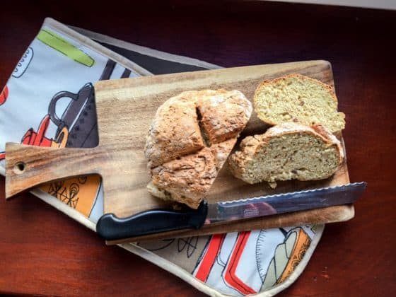 Once cooled you can slice your Wholemeal Irish Soda Bread or break it into four quarters.