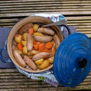 Sausage, Apple and Cider Casserole by Coriander Queen