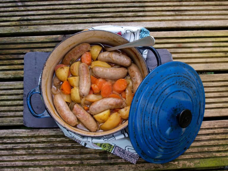 Sausage, Apple and Cider Casserole by Coriander Queen