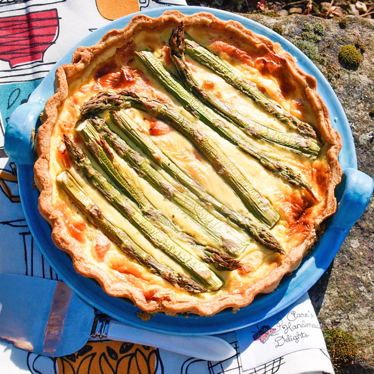 Smoked Salmon & Asparagus Tart