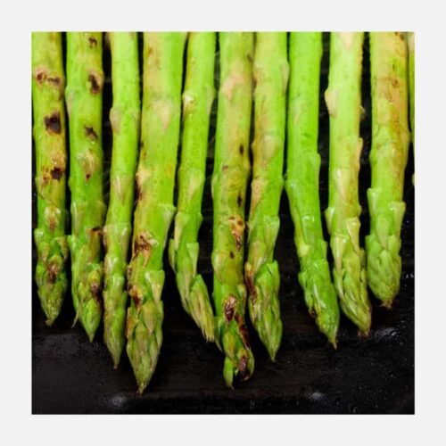 Griddled asparagus
