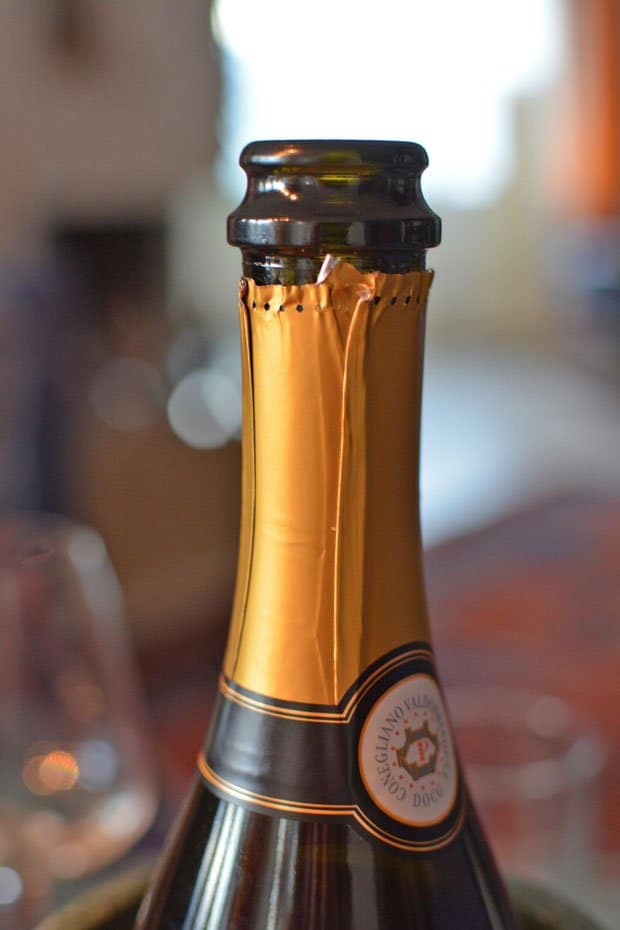 champagne prosecco bottle