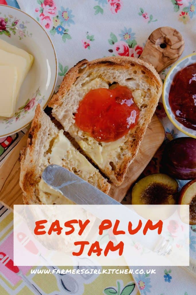 Easy Plum Jam on toast