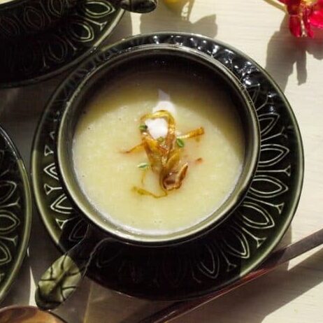 A delicious bowl of Leek and Potato Soup