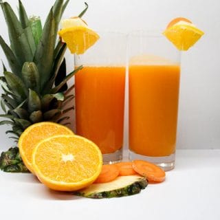 Optimum Vac 2 Air Vacuum Power Blender Review and recipe for Pineapple, Carrot and Orange Juice
