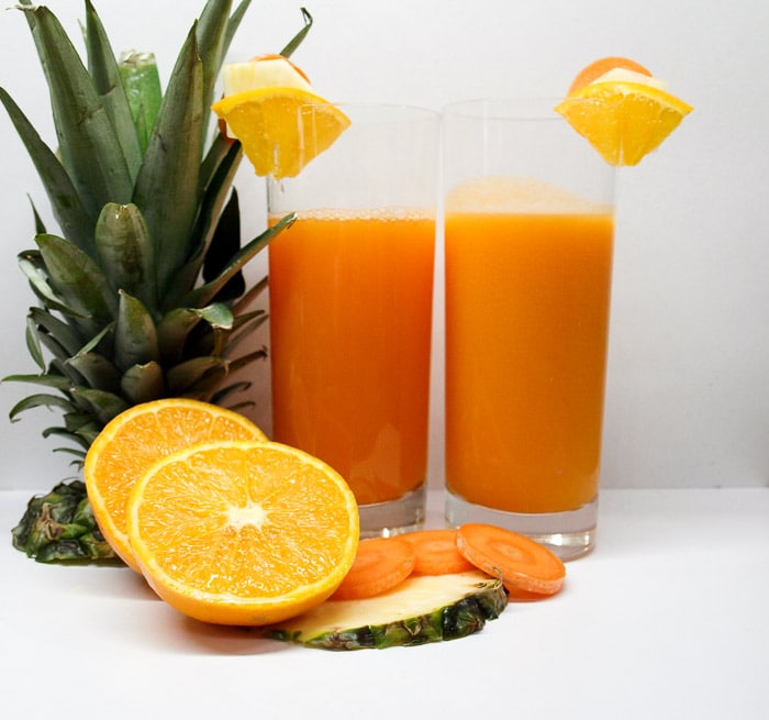 Optimum Vac 2 Air Vacuum Power Blender Review and recipe for Pineapple, Carrot and Orange Juice