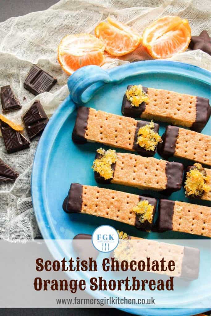 Chocolate Orange shortbread fingers