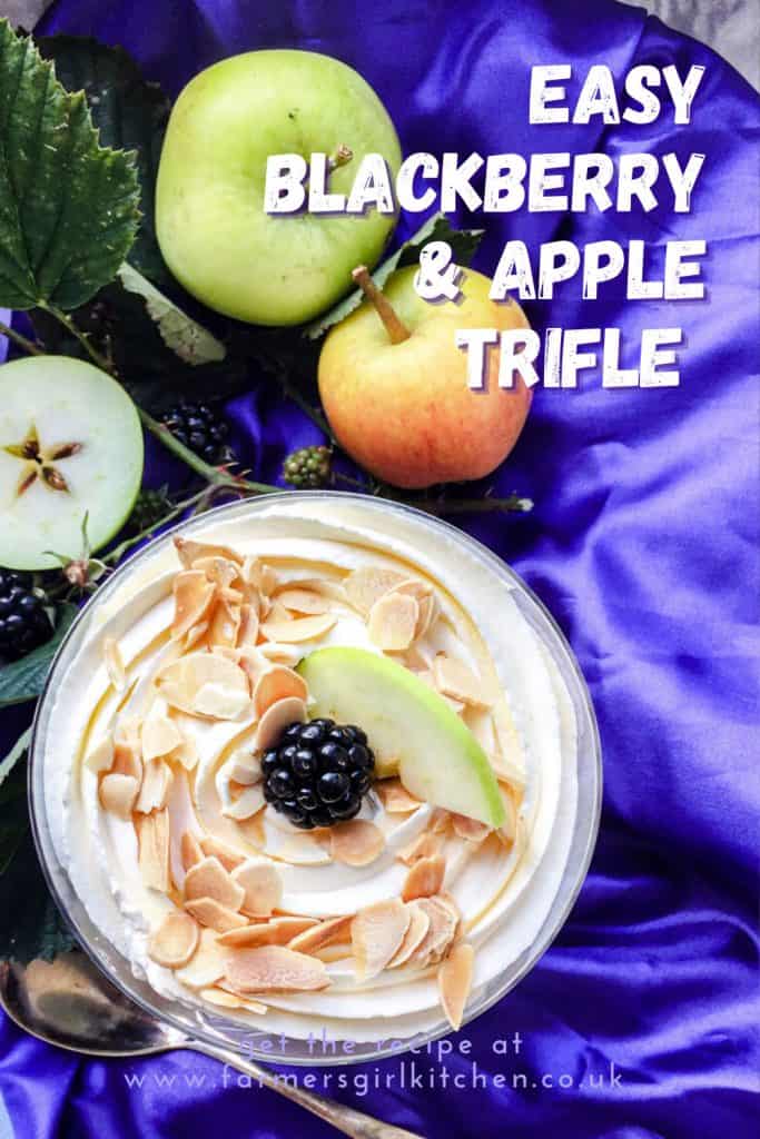 Easy Blackberry & Apple Trifle