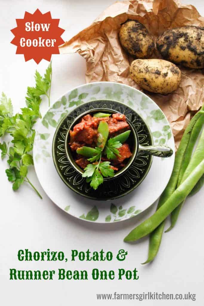 Slow Cooker Chorizo Potato & Runner Baean One Pot