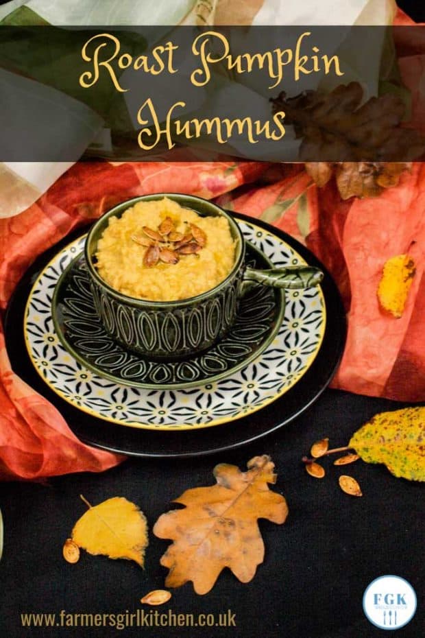 How to make Roast Pumpkin Hummus - a delicious seasonal dip or spread