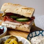 The Best Leftover Turkey Club Sub Sandwich - leftover turkey with layers of delicious flavours make a great 'day after' sandwich