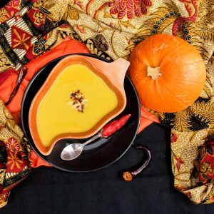 Seasonal Spicy Roast Pumpkin and Coconut Soup to make with your seasonal pumpkin