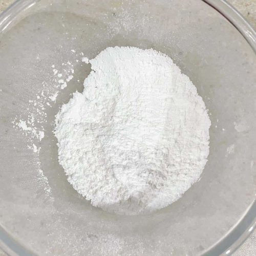 bowl of icing sugar