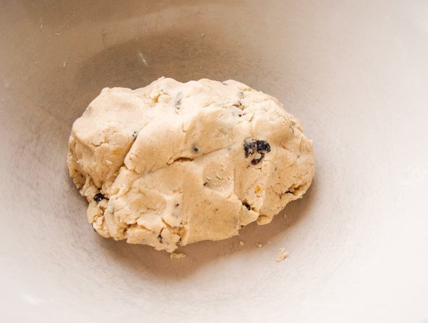 Work the butter and flour mixture until you have a soft dough