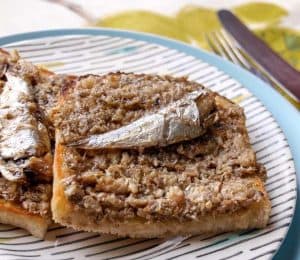 A tasty plate of Scottish Sardines on Toast
