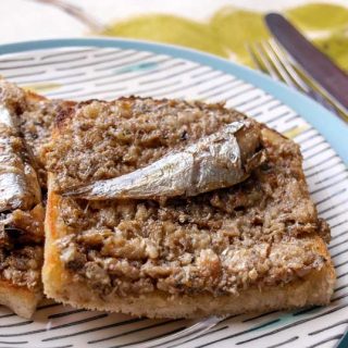 A tasty plate of Scottish Sardines on Toast