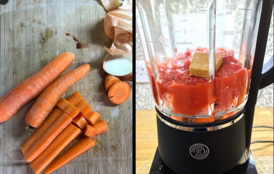 Carrots and Blender jug