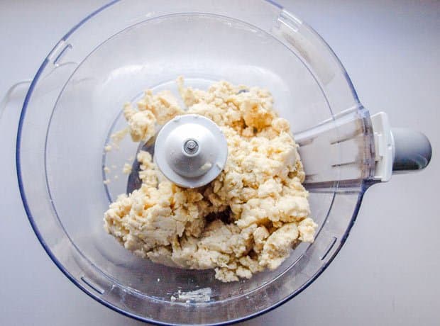 pastry dough in food processor