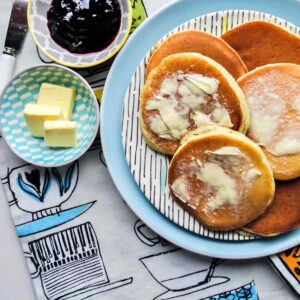Scotch Pancakes with butter