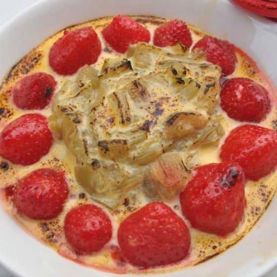 Strawberry Rhubarb Gratin