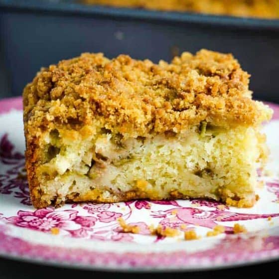 Rhubarb Coffee Cake