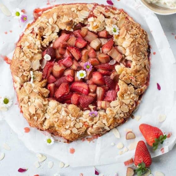 Strawberry Rhubarb Galette