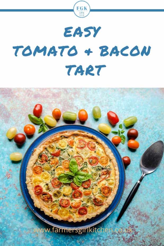 Tomato & Bacon Tart with tomatoes recipe