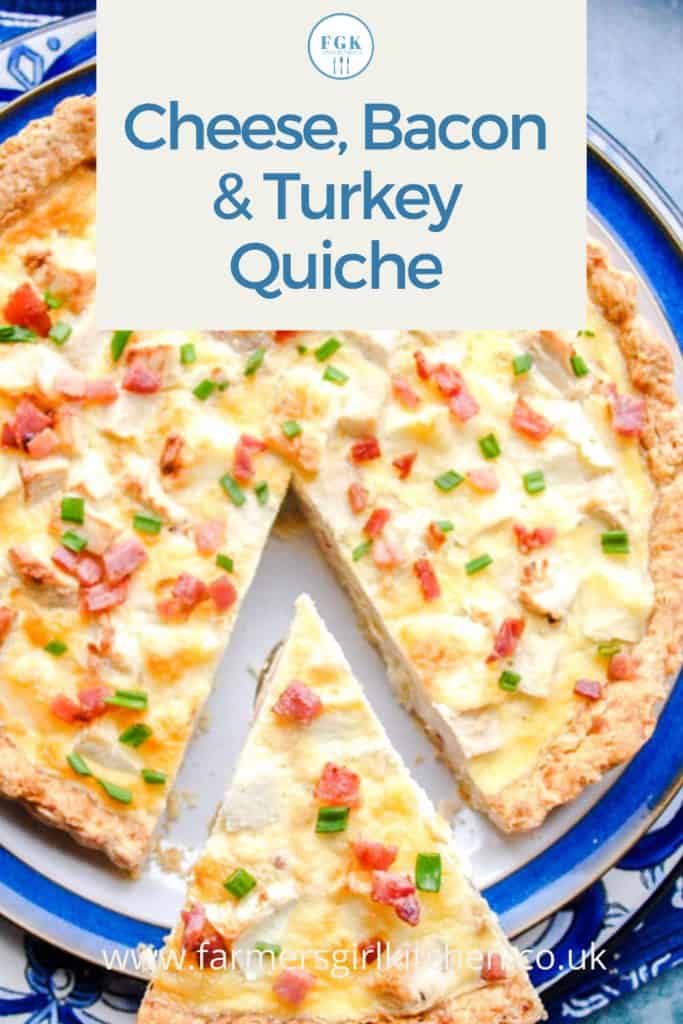 Cheese Bacon & Turkey Quiche Recipe