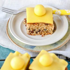 Simnel Traybake Cake perfect for Easter and Mother's Day