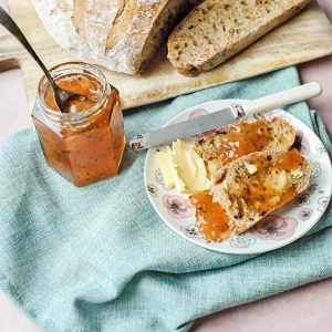 Gooseberry Jam with bread
