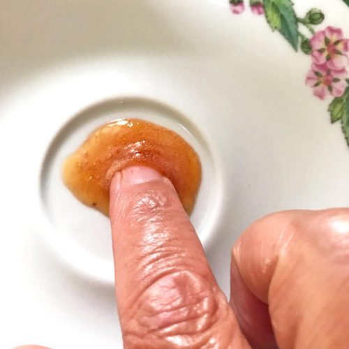 Apricot Jam wrinkle test