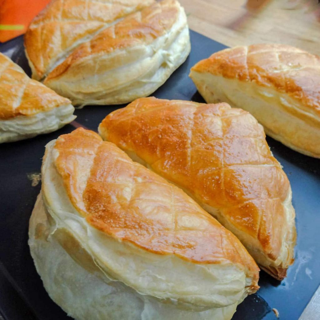 Puff Pastry lids for Beef Bourguignon Pie 