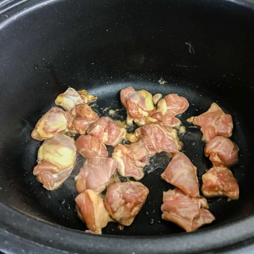 Add chicken to slow cooker
