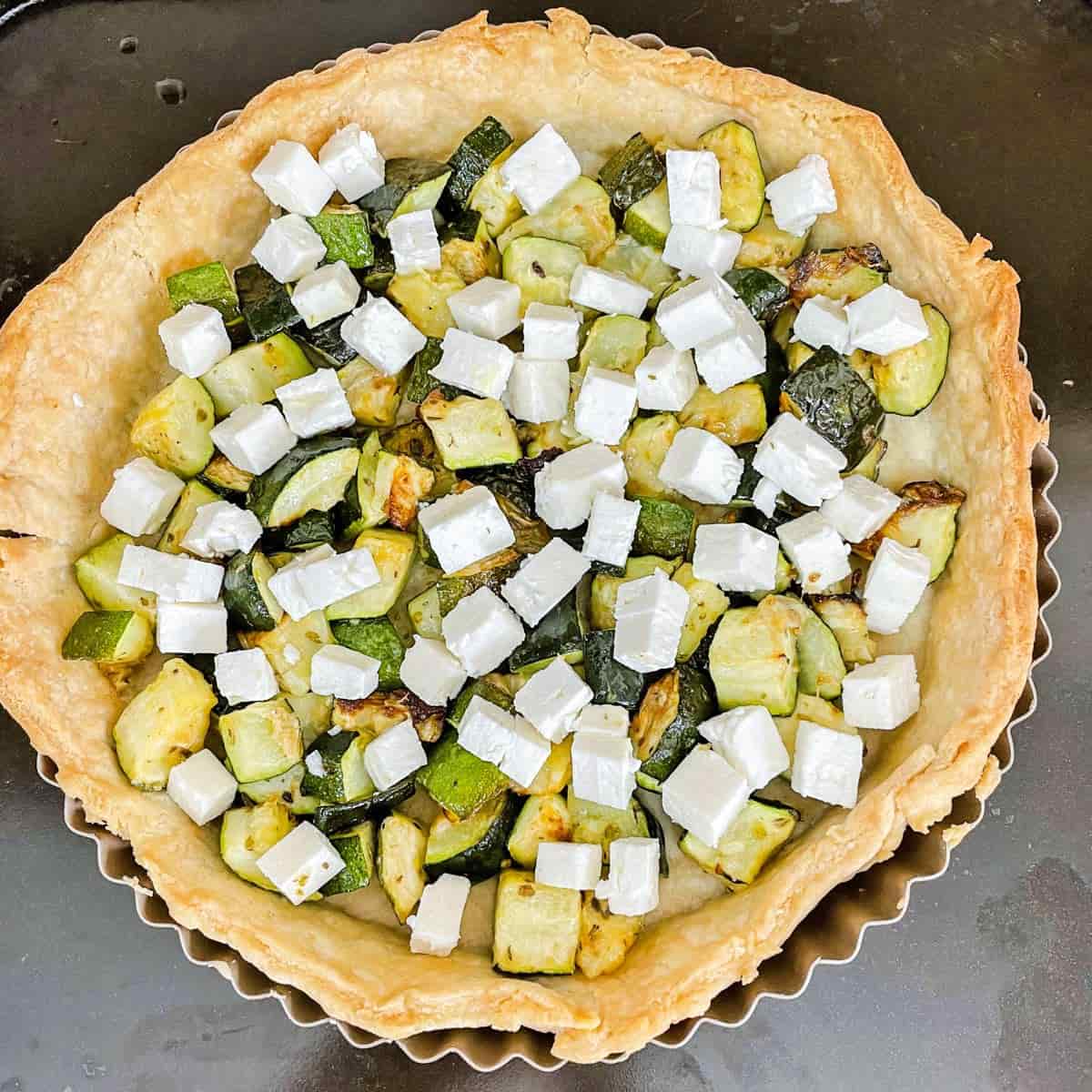 Courgette and Feta Tart with Herbs Farmersgirl Kitchen