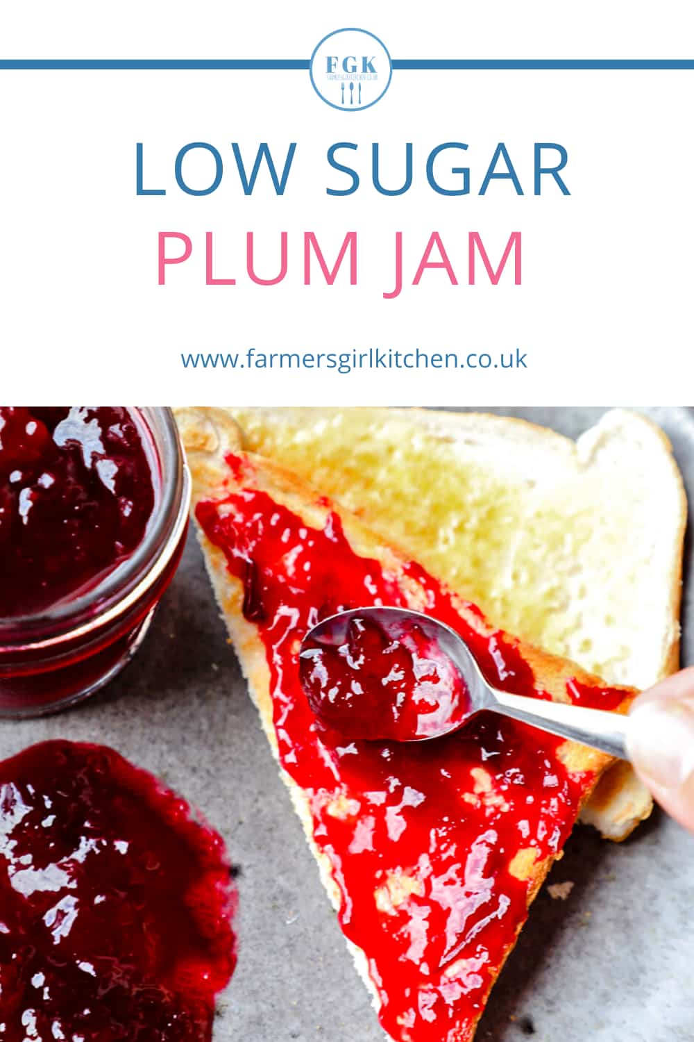 Low Sugar Plum Jam (Small Batch) | Farmersgirl Kitchen