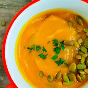 Whole Roasted Pumpkin Soup